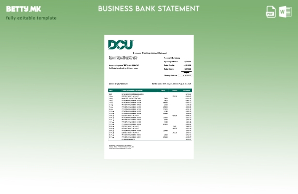 Модерен стил на компанијата DCU во САД која го проверува изводот на сметката Шаб